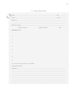 Lesson Plan Template