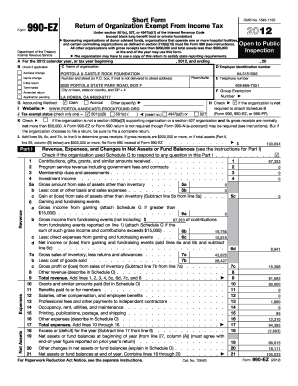 Form 990-EZ 2012