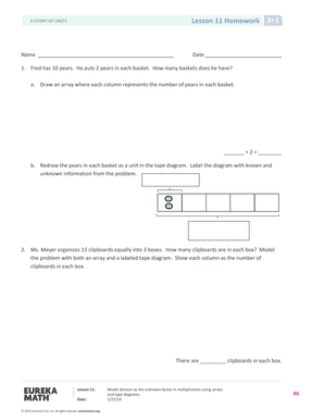 Math Homework Lesson 1