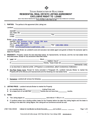 Texas Residential Lease Agreement
