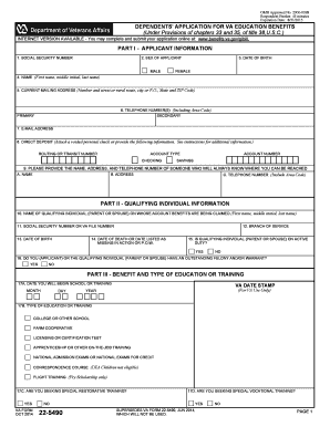 Dependents' Application for VA Education Benefits