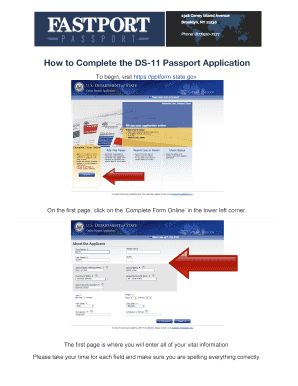 Fillable Online How to Complete the DS-11 Passport Application Fax ...