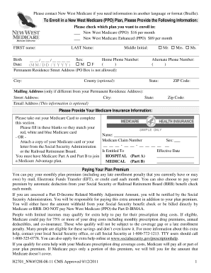 New West Medicare Enrollment Form