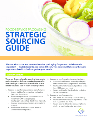 Foodservice Packaging Request for Proposal