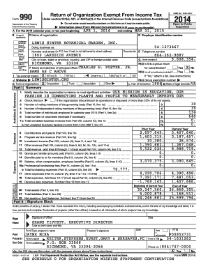 Form 990 Return of Organization Exempt From Income Tax