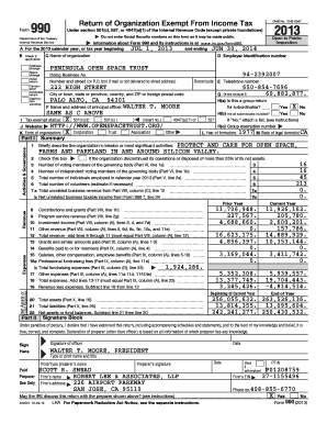 Form 990 Return of Organization Exempt From Income Tax