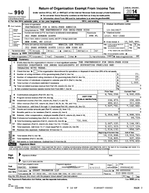 IRS Form 990 for Nonprofit Organizations