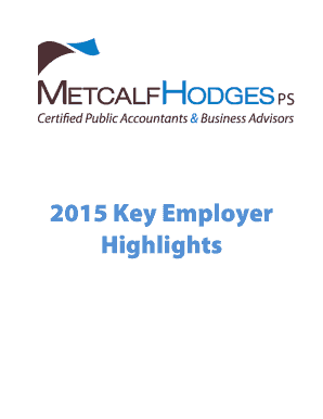 2015 Key Employer Highlights