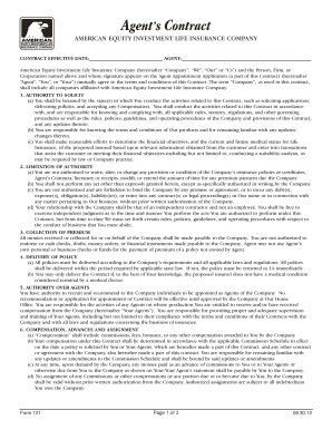 Agent’s Contract