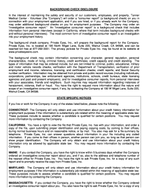 Background Check Disclosure and Authorization Form