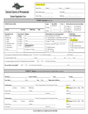 Student Registration Form