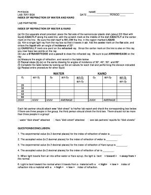 Physics Lab Report