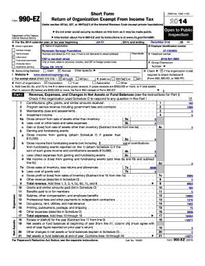Form 990-EZ 2014