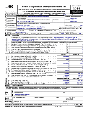 Form 990 Return of Organization Exempt From Income Tax