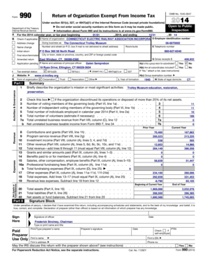Form 990 Return of Organization Exempt From Income Tax