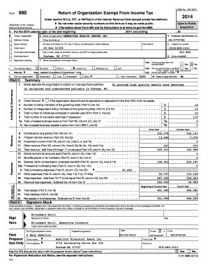 Form 990 Return of Organization Exempt From Income Tax