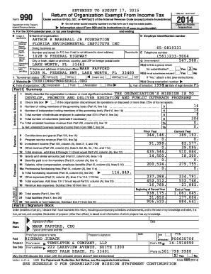 IRS Form 990 2014