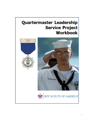 Quartermaster Leadership Service Project Workbook