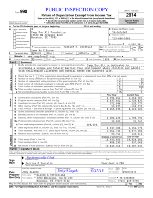 Form 990 2014