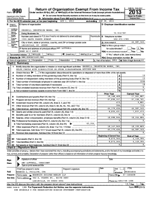Form 990 Return of Organization Exempt From Income Tax