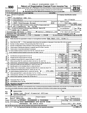 IRS Form 990 2014