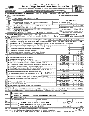 IRS Form 990 2014