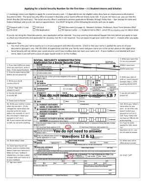 Social Security Number Application for J-1 Students
