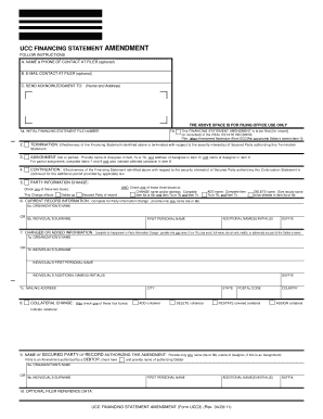 UCC Financing Statement Amendment