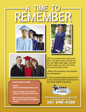 Graduation DVD Order Form