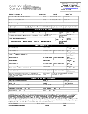 Residential Rental Application Form