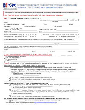 Certification of Finances for International Students (CFIS)