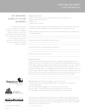 Life Insurance Teleunderwriting Form