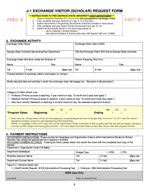 Fillable Online *** INSTRUCTIONS TO THE GEORGIA STATE UNIVERSITY HOST ...