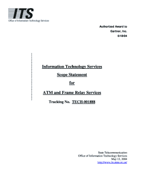 Information Technology Services Scope Statement for ATM