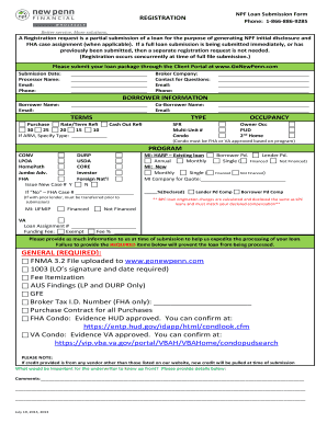 NPF Loan Submission Form
