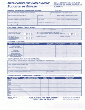 Solicitud de Empleo