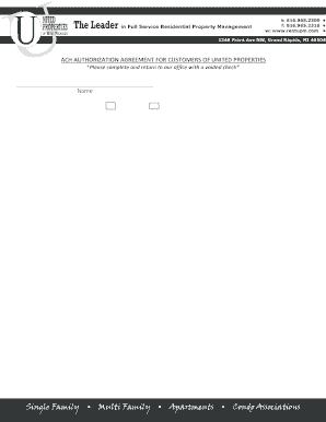 ACH Authorization Agreement