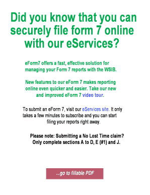 Employer's Report of Injury/Disease (Form 7)