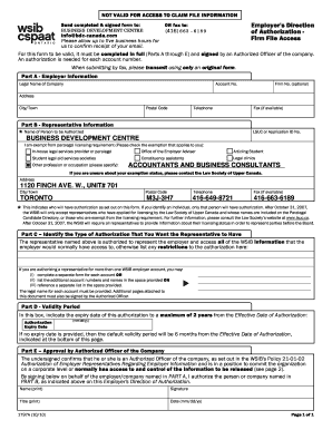 Employer's Direction of Authorization