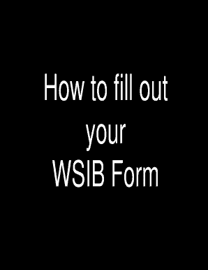 WSIB Form for Student Internships