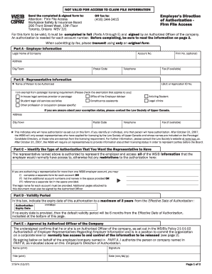 Employer's Direction of Authorization