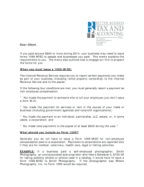 IRS Form 1099-MISC Filing Requirements