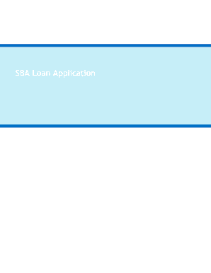 SBA Loan Application