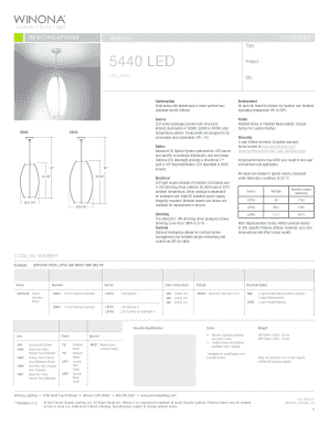 WIN NA solutions forms WIN NA light solutions SPECIFICATIONS WIN NA solutions forms light DELANO light WIN NA Project: Qty: forms color Accepted color combinations solutions CYLINDER 5440 LED forms light Type: WIN NA solutions forms