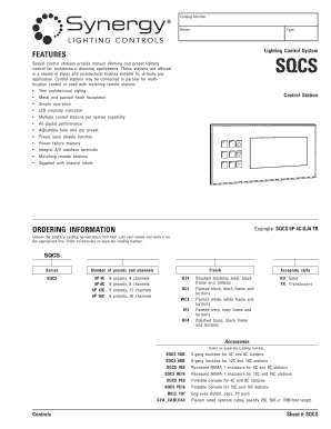 Sequel Control Station Order Form