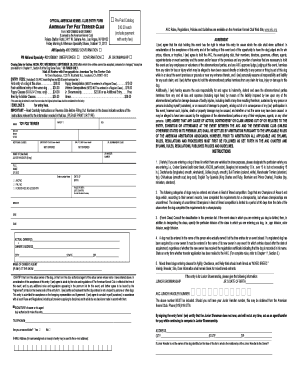 American Kennel Club Dog Show Entry Form