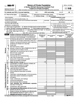 Form 990-PF 2010