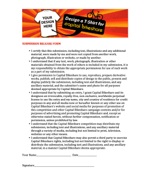 Capital Bikeshare Submission Release Form