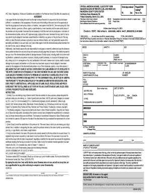 American Kennel Club Dog Show Entry Form