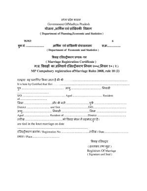 Marriage Registration Certificate